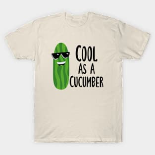 Cool as a Cucumber,Funny Food Pun,Kitchen Decor T-Shirt